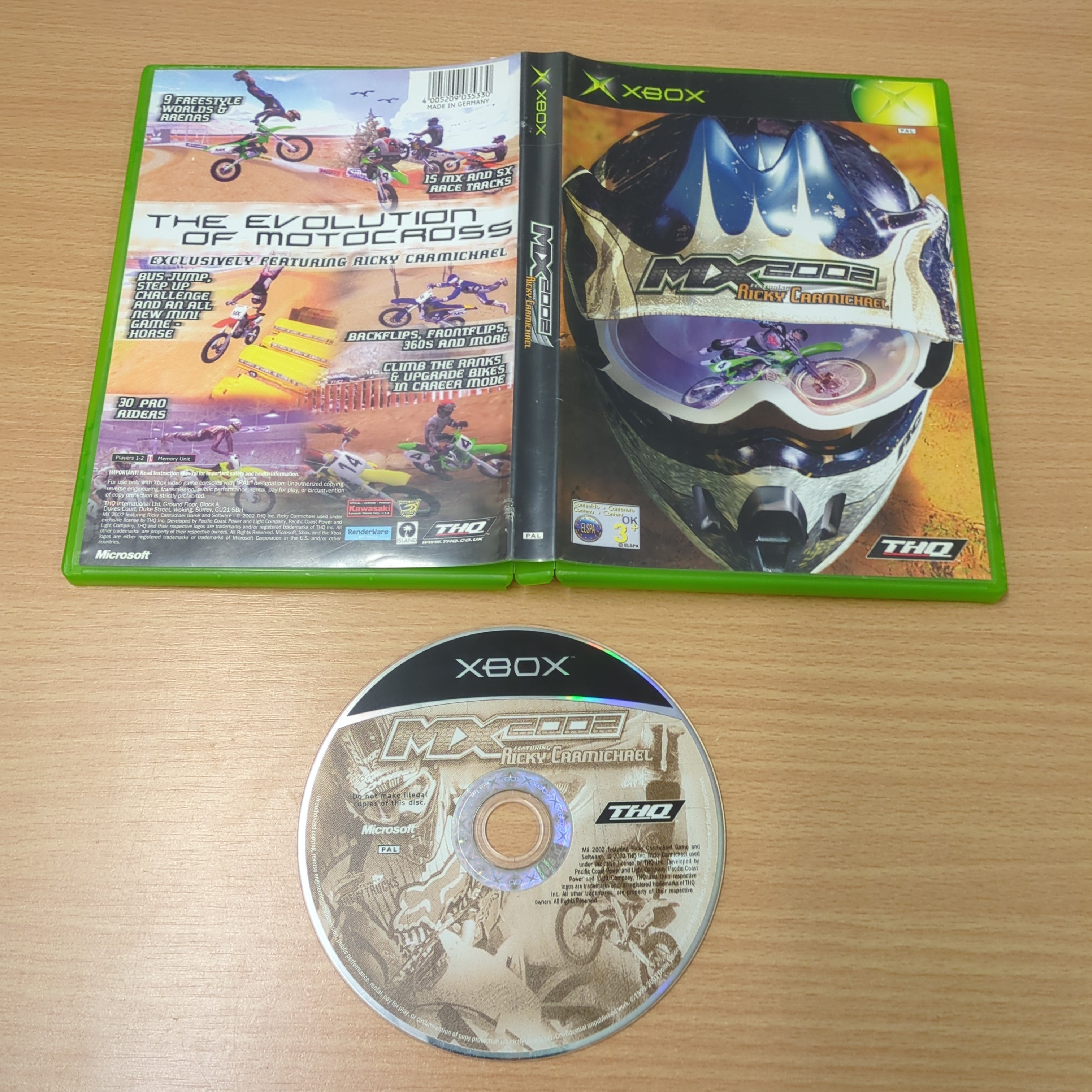 MX 2002 featuring Ricky Carmichael original Xbox game MX 2002 featuring Ricky Carmichael original Xbox game